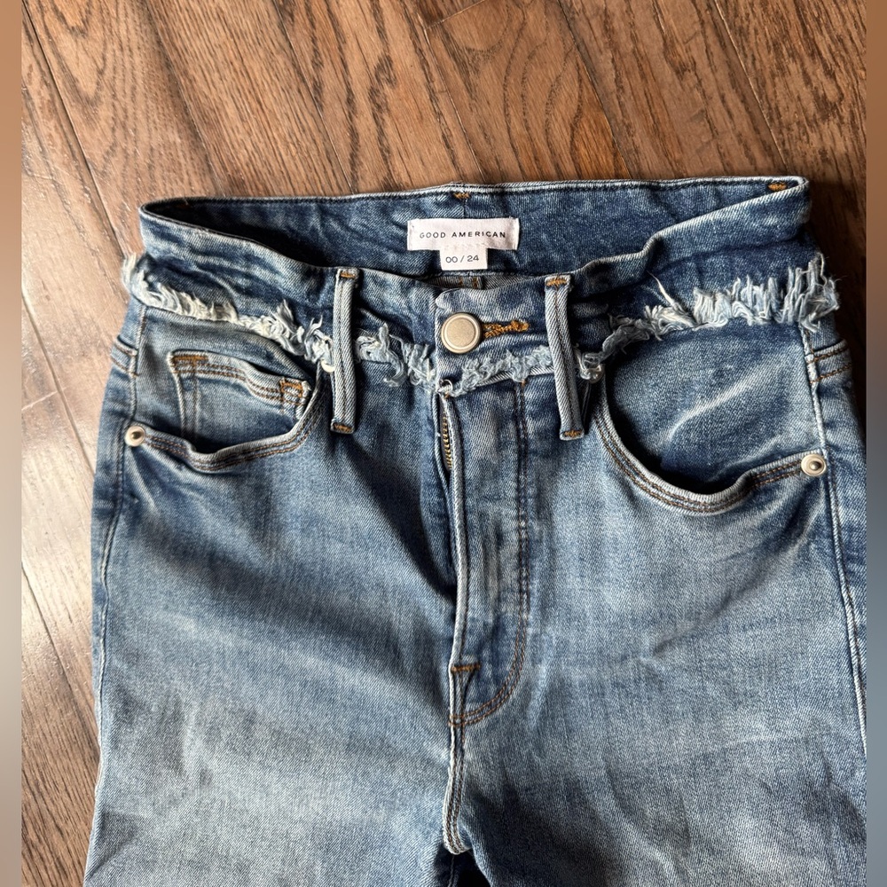 Good American Women's Blue Skinny Jeans